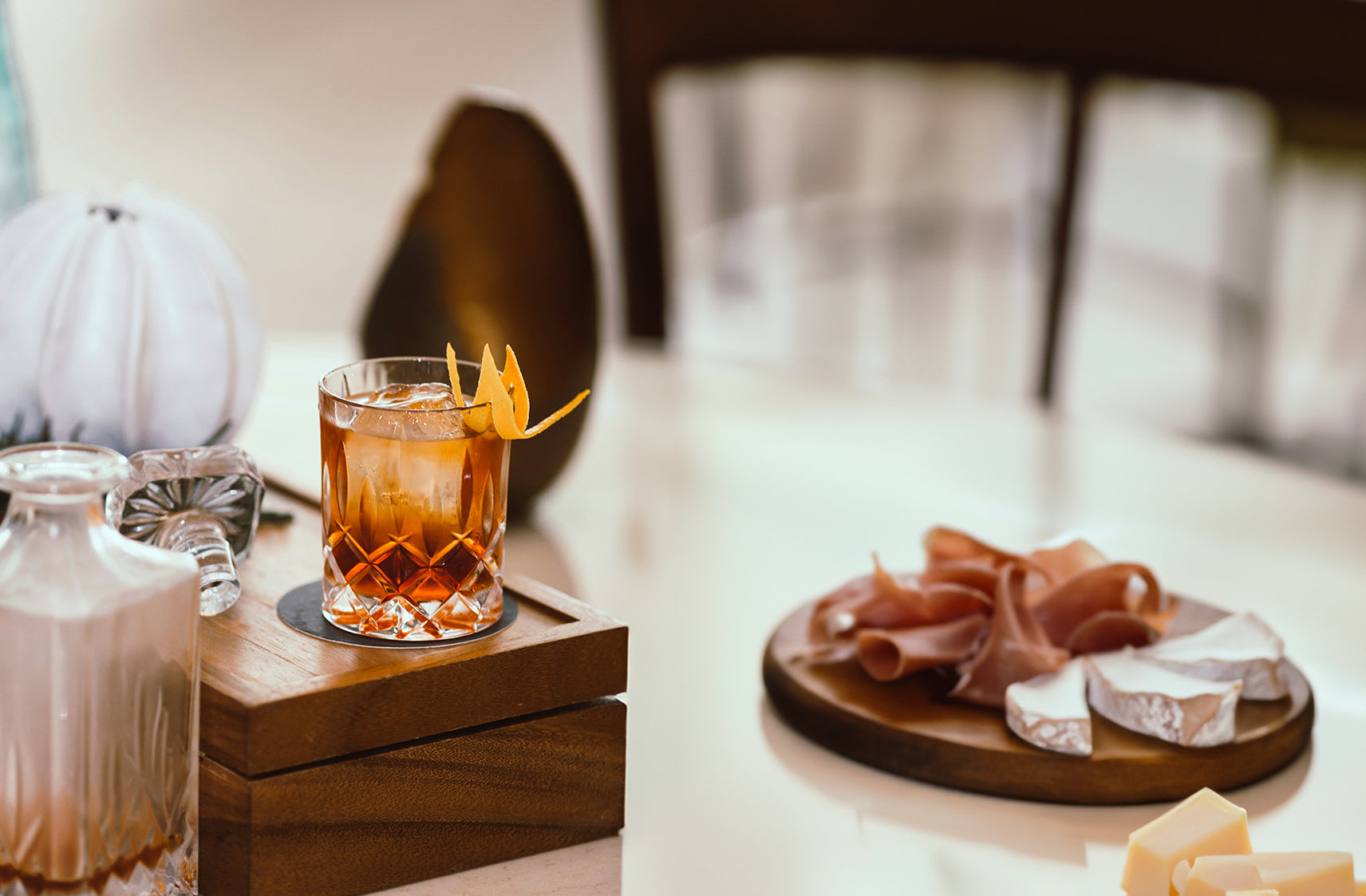 Old Fashioned featuring Maker’s Mark Bourbon and Hennessy Cognac