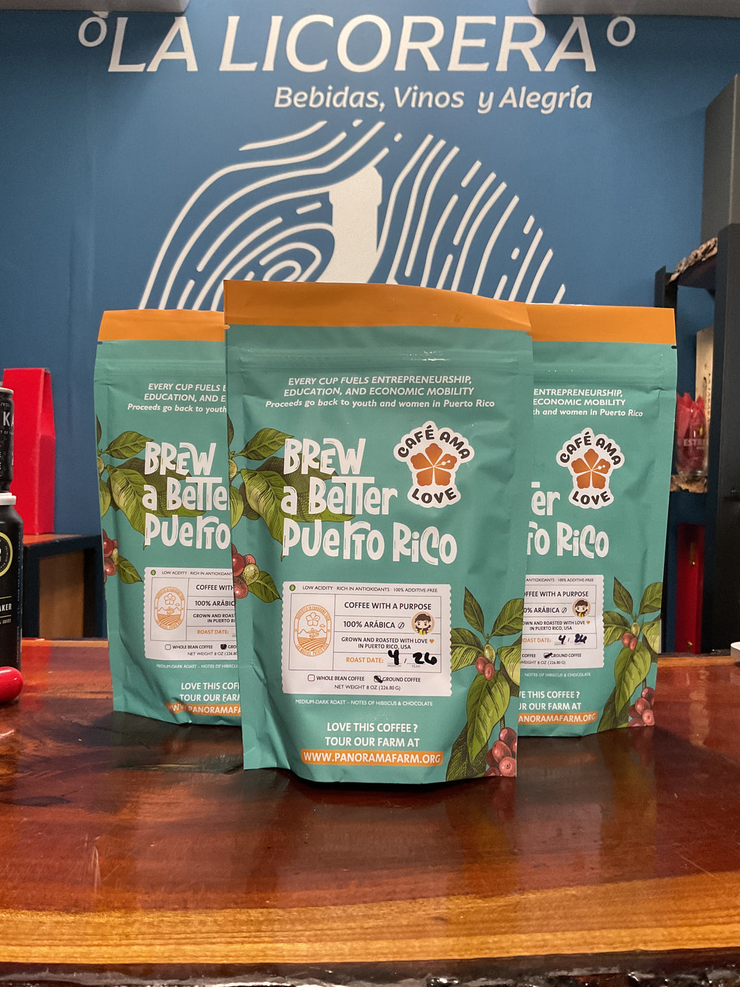 Café Ama Love Brew a Better Puerto Rico Ground Coffee 8oz