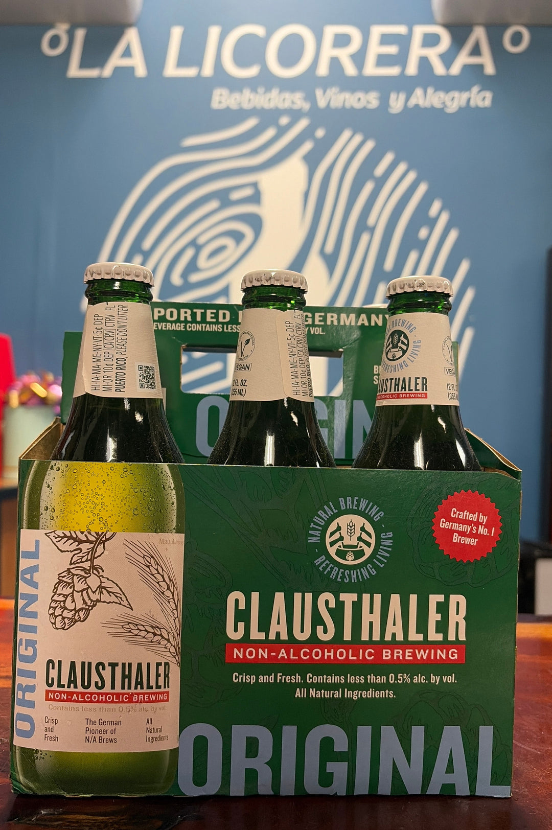 Clausthaler Original Non-Alcoholic Beer 6-Pack 12oz Bottles