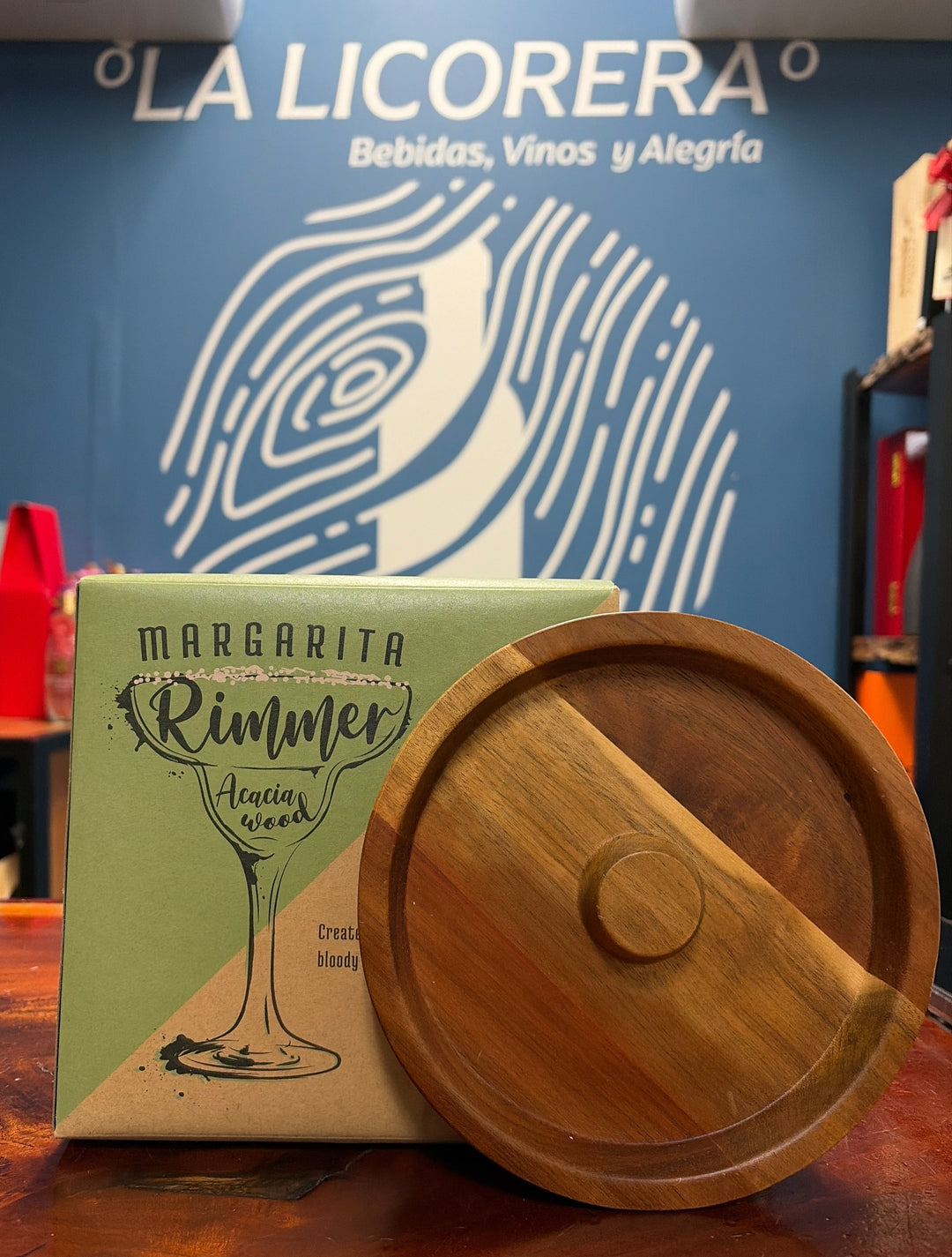 Cork & Mill Acacia Wood Margarita Salt & Sugar Rimmer