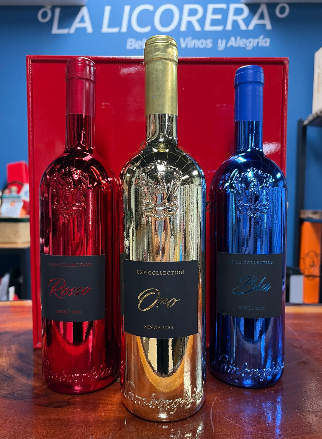 Lamborghini Luxe Collection Rosso Blu Oro 3-Bottle Gift Set