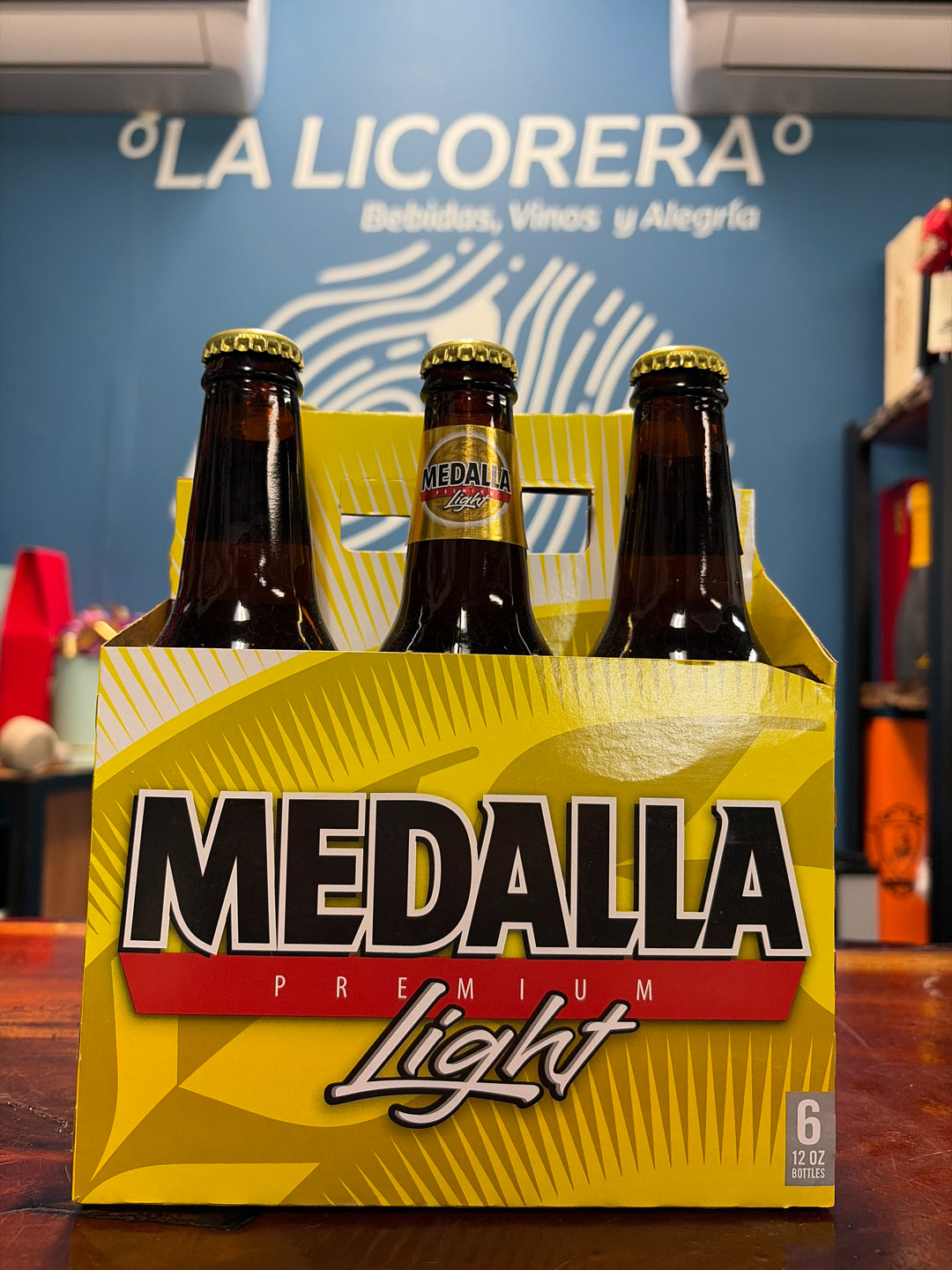 Medalla Light Puerto Rican Lager Beer 6-Pack 10oz Bottles
