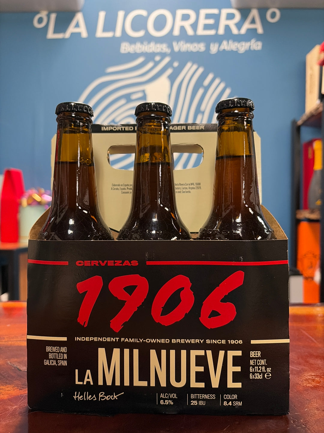1906 La Milnueve Helles Bock Beer 6-Pack 330ml Bottles