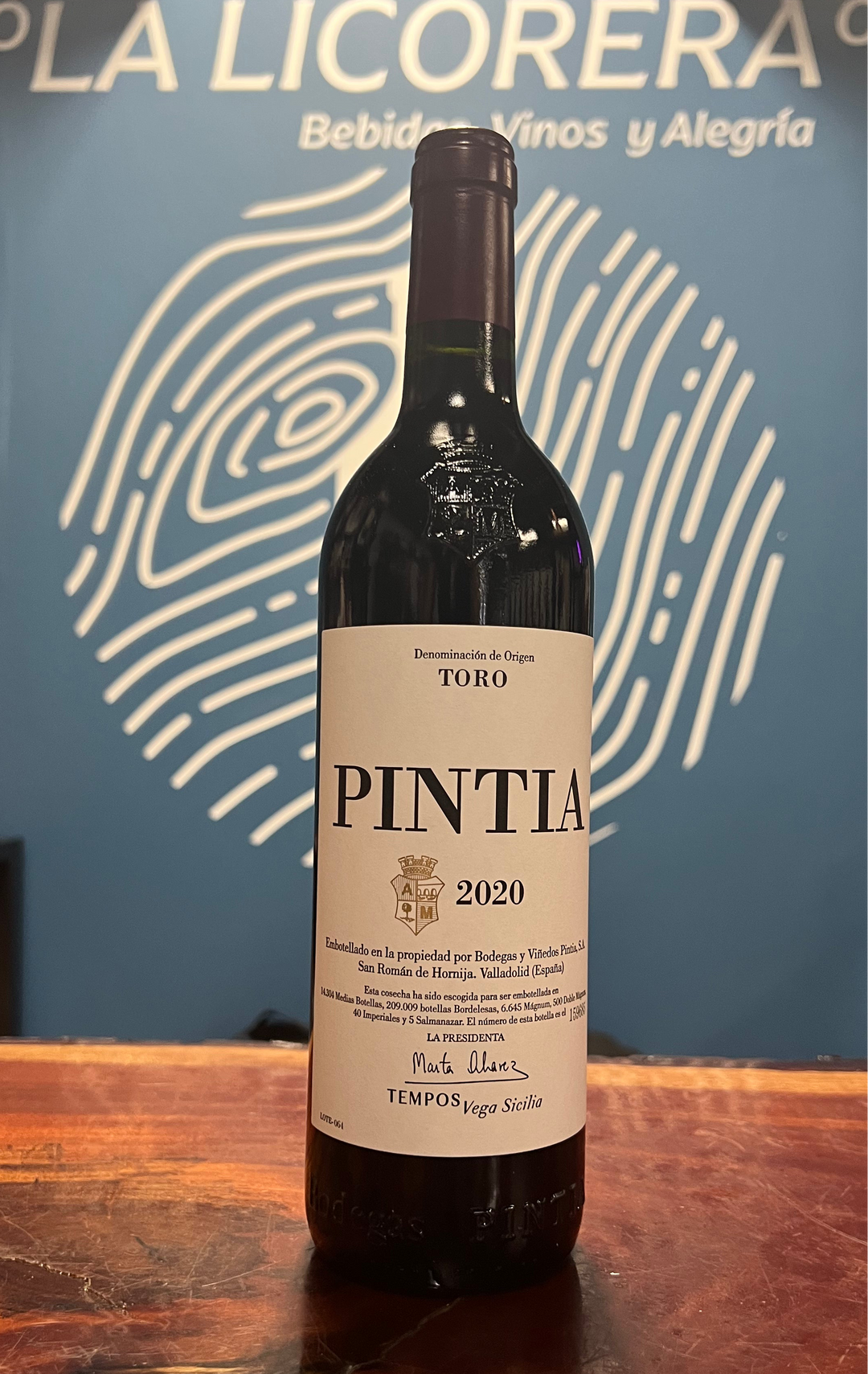 Pintia Tempranillo 2020 Vino