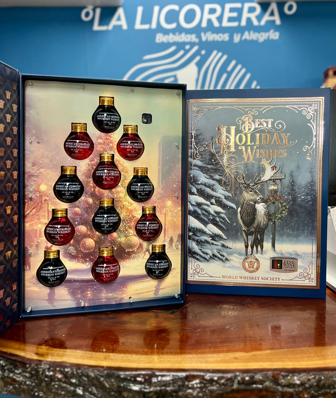 World Whiskey Best Holiday Wishes Ornament Gift set