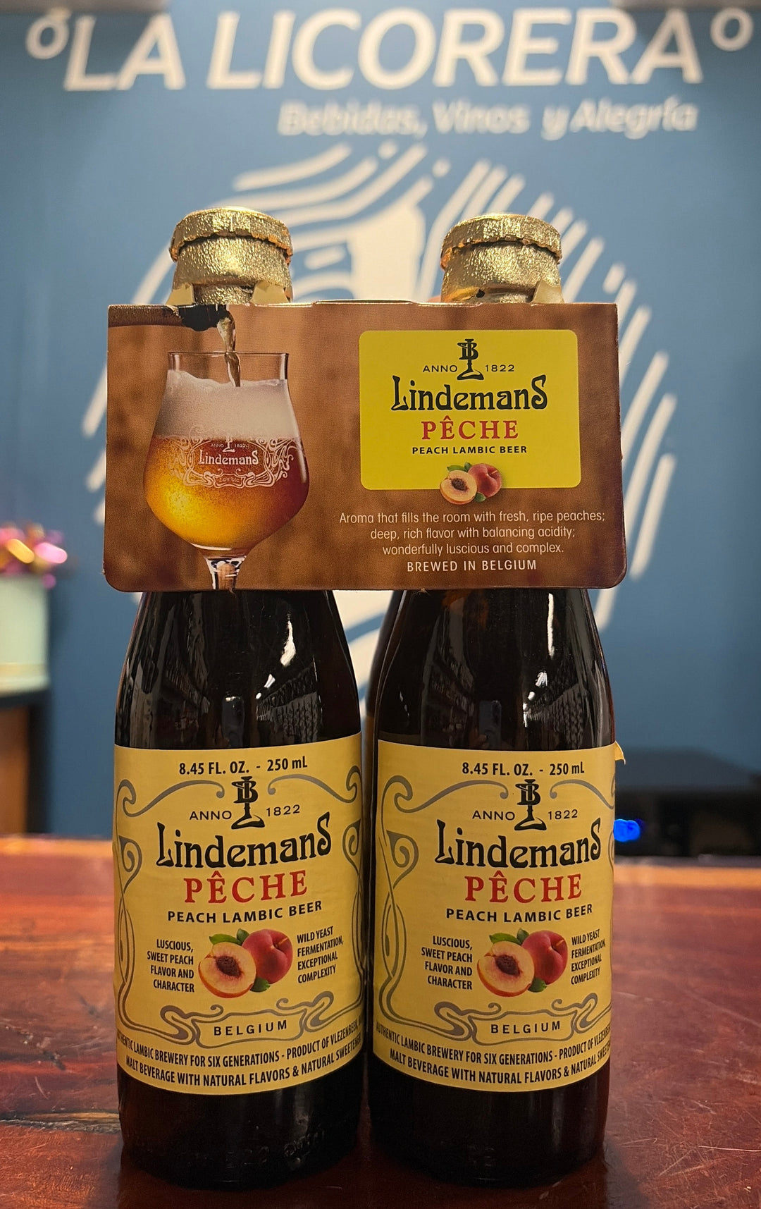 Lindemans Pêche Peach Lambic Beer 250ml 2-Pack