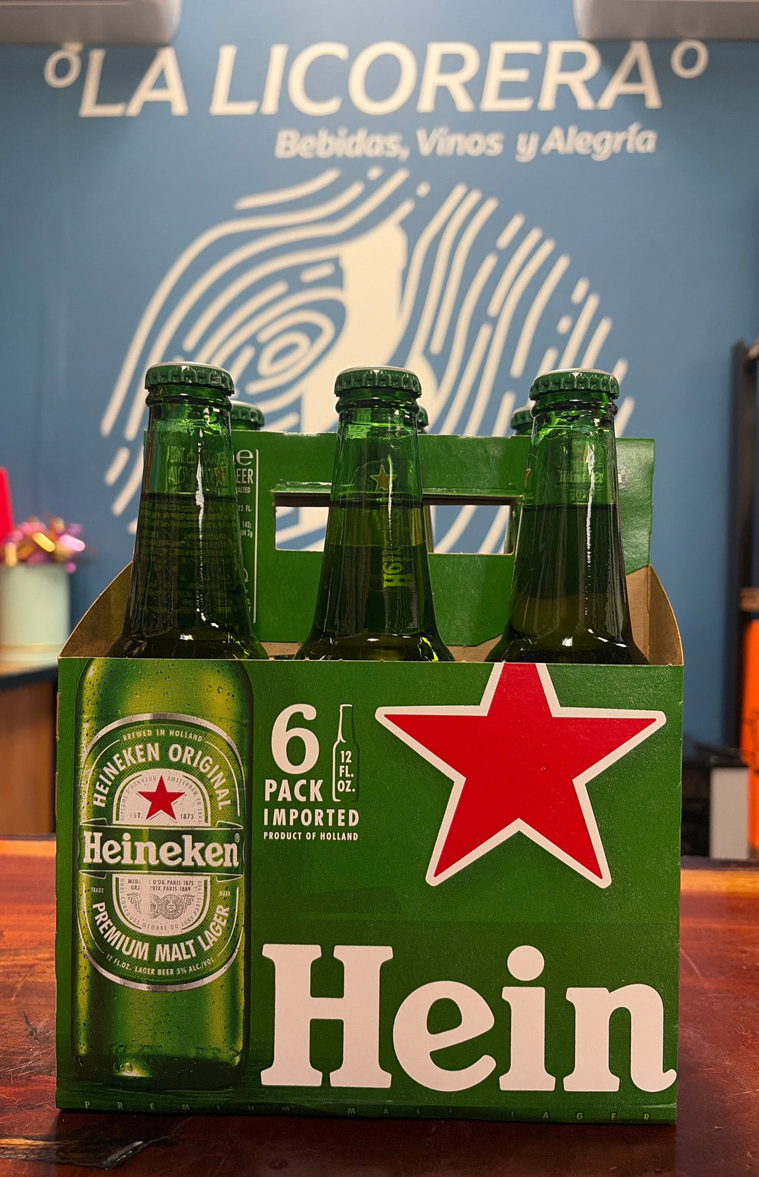 Heineken Original Premium Lager Beer 6-Pack 12oz Bottles