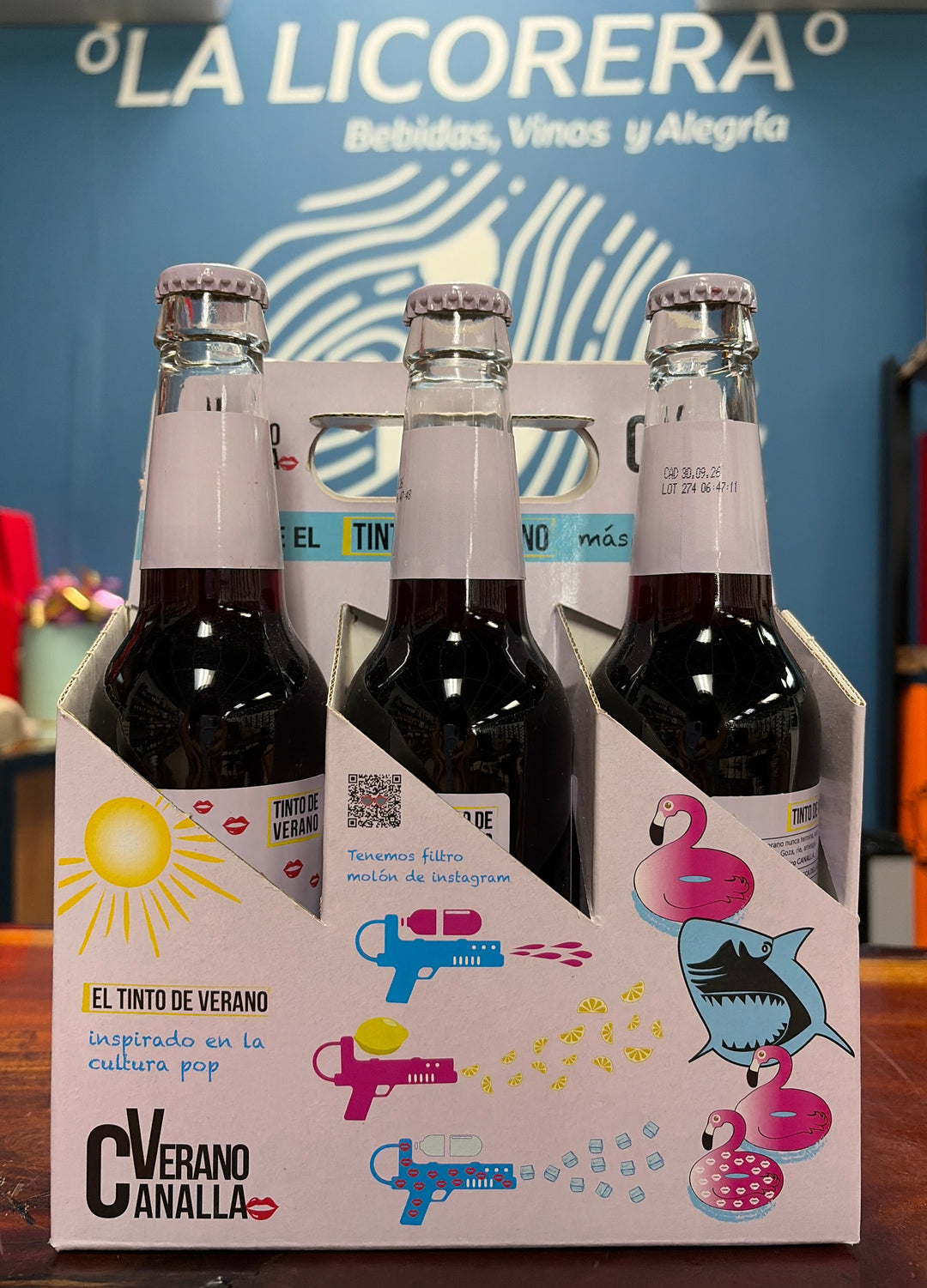 Canalla Tinto de Verano Red Wine & Lemon Soda 6-Pack 250ml