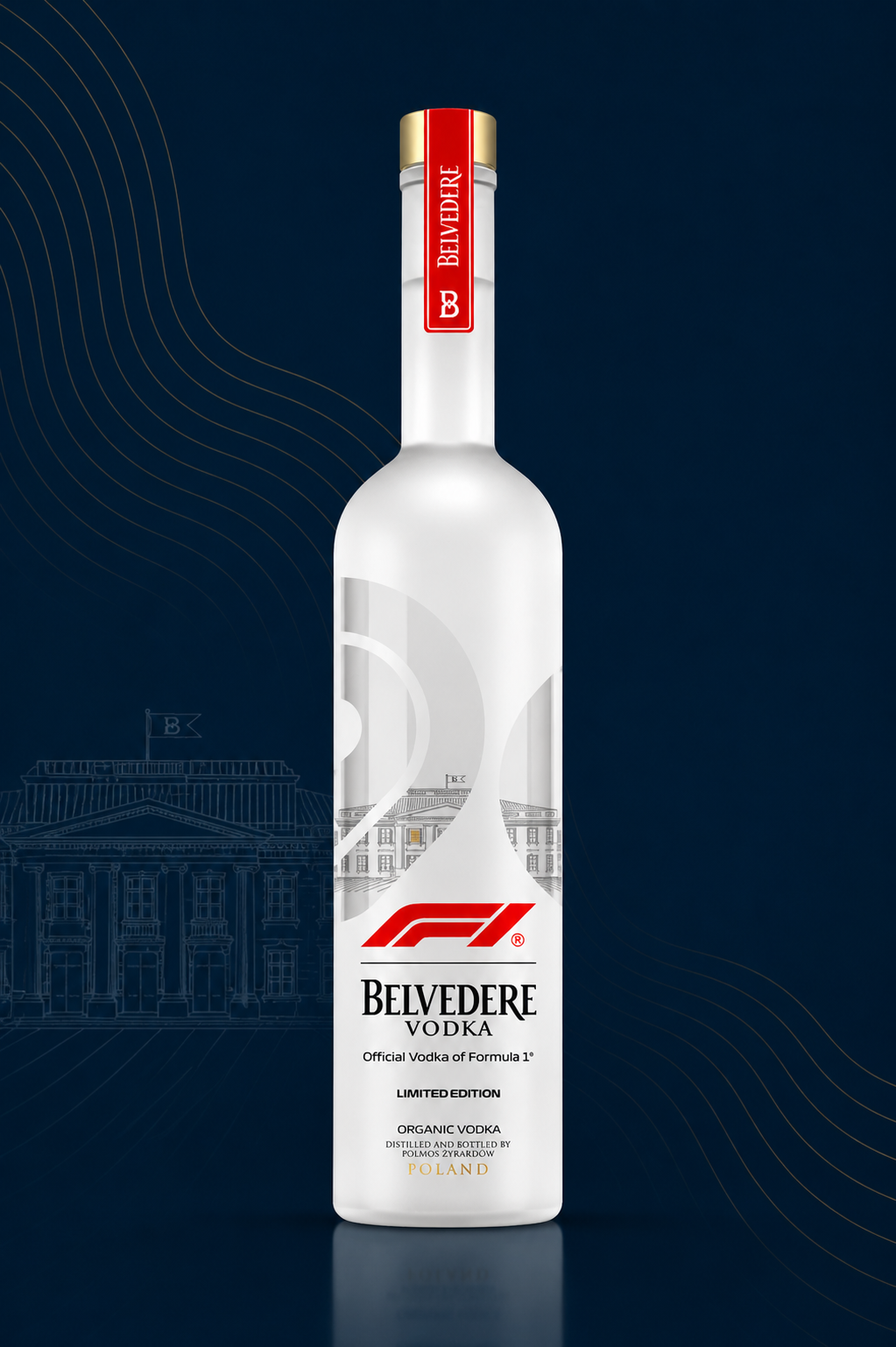 Belvedere Vodka Formula 1 Limited Edition 750 ml – Poland | Ultra-Premium Collector’s Bottle