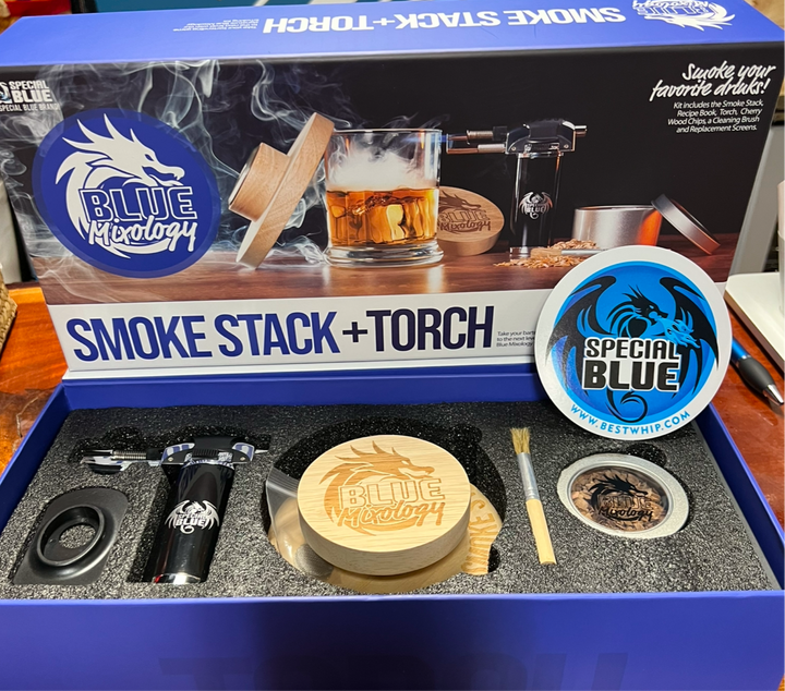 Blue Mixology Smoke Stack + Torch