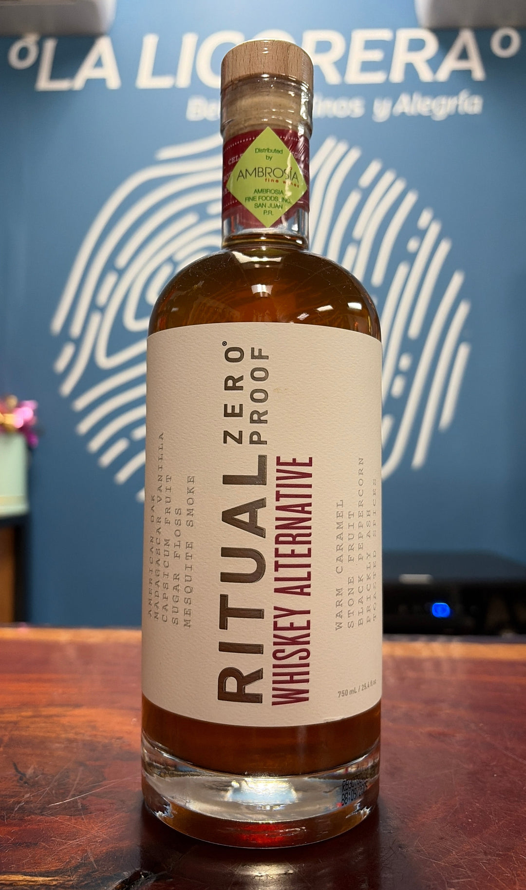 Ritual Zero Proof Whiskey Alternative Non-Alcoholic Spirit 750ml
