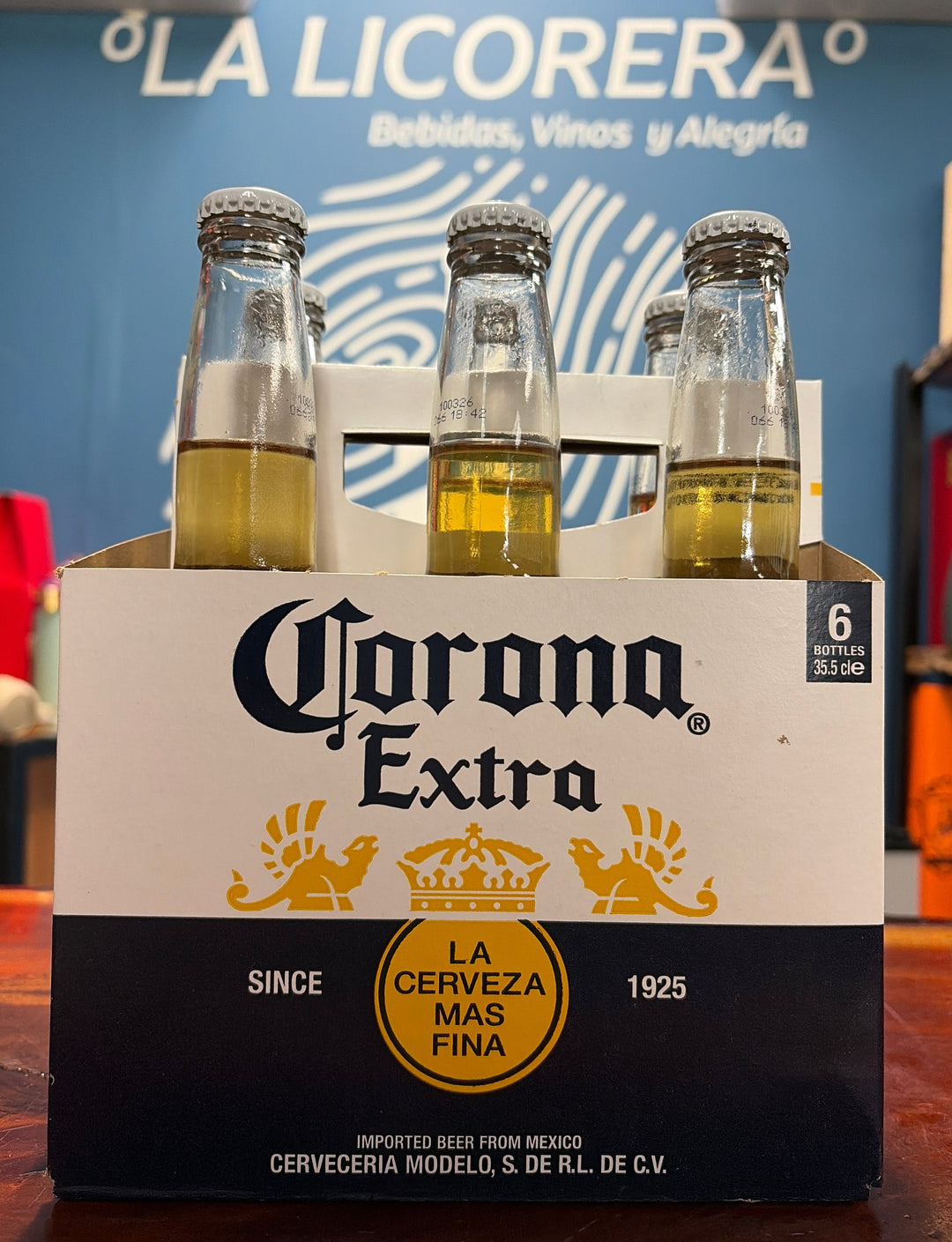 Corona Extra Mexican Lager Beer 6-Pack 12oz Bottles