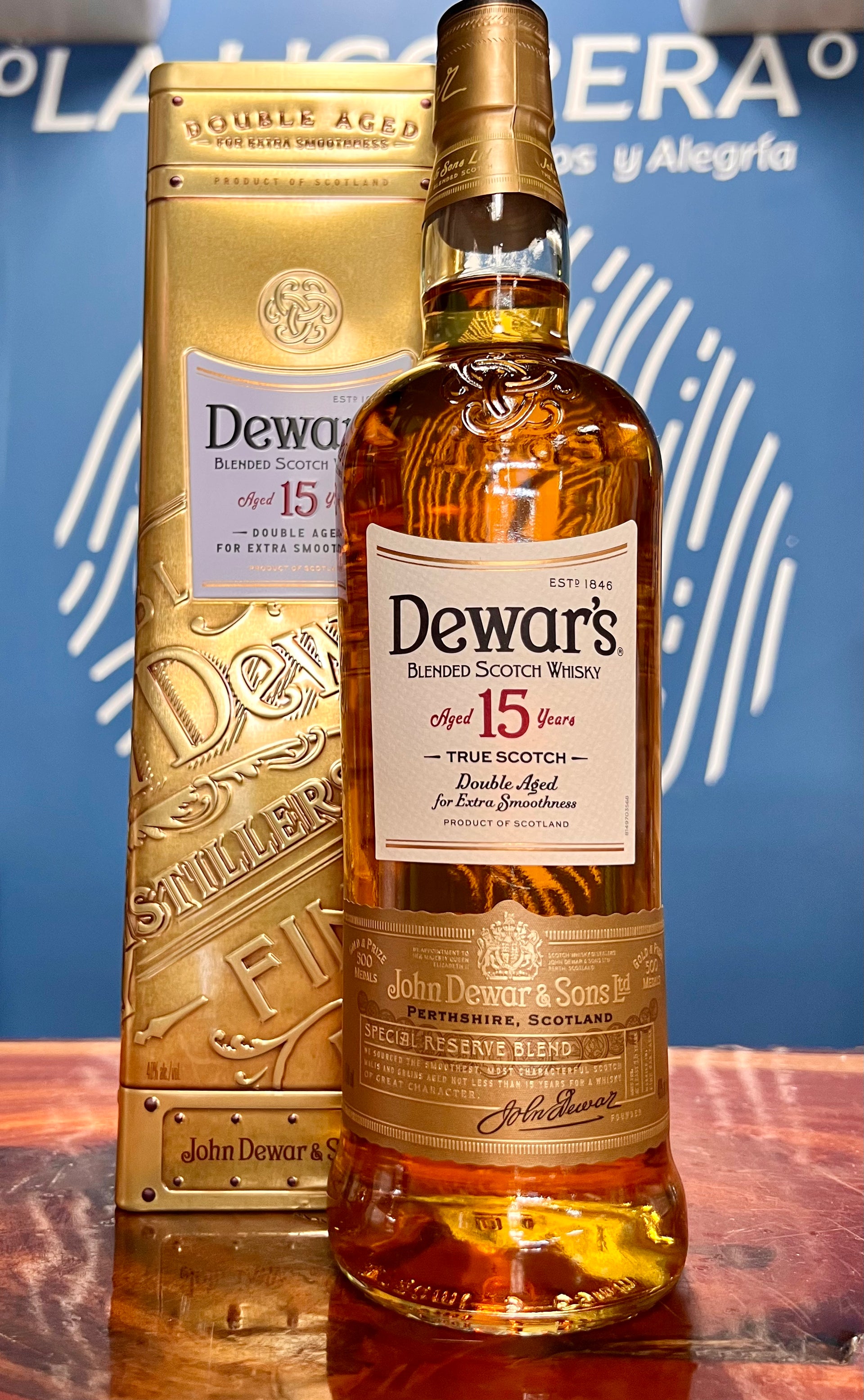 Dewar's 15 Year Old Double Aged Scotch 750ml – La Licorera