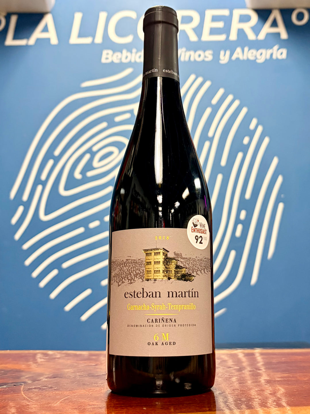 Esteban Martín 6M Oak Aged Red Wine 2018 750ml