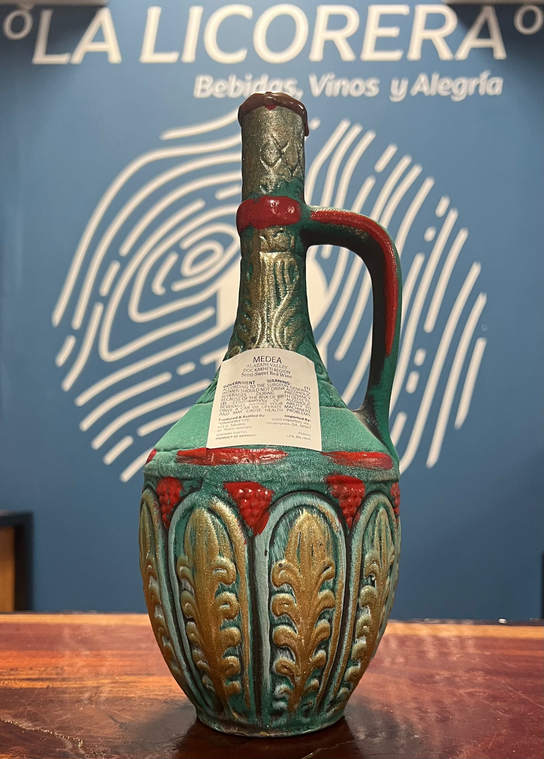 Medea Vase Alazany Valley Semi Sweet Red Wine