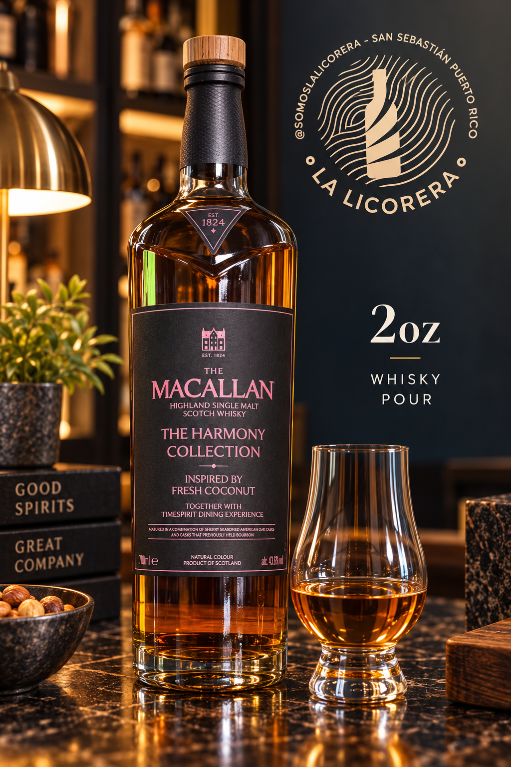 2oz The Macallan Harmony Fresh Coconut