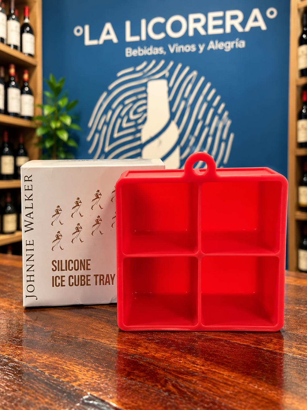 Johnnie Walker Silicone Ice Cube Tray RED