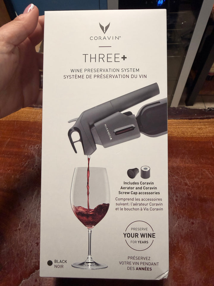 Coravin Timeless Three Plus Wine preservation system (includes Aerator and Screw Cap Accesories)